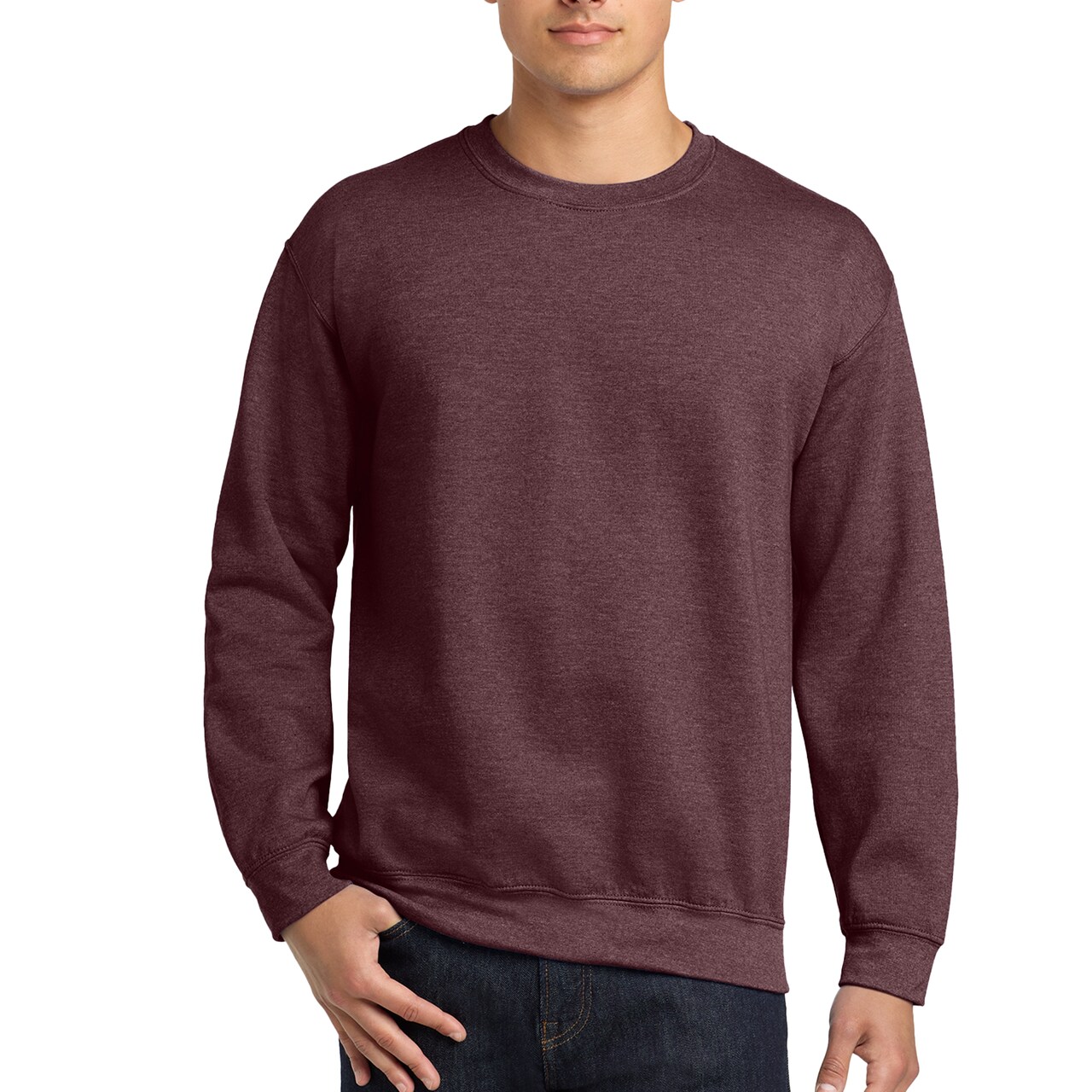 Gildan Crewneck Sweatshirt, Blank Heavy Blend Fleece Pullover